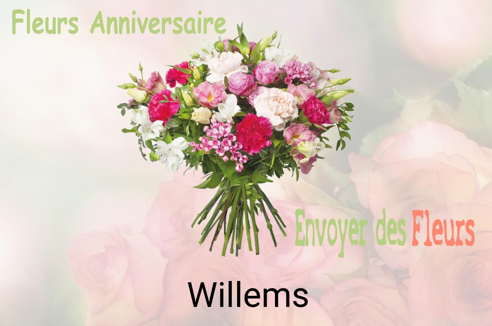 Bouquet de fleurs d’anniversaire livré à Willems